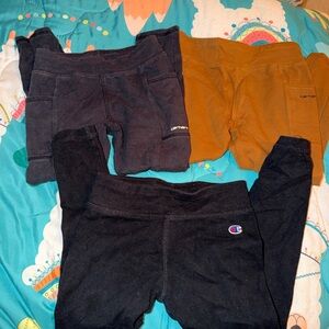 Champion Kids Leggings - Black and Navy